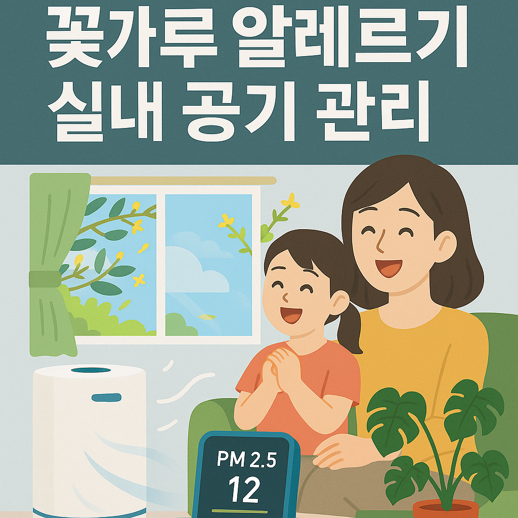 꽃가루 알레르기 실내 공기